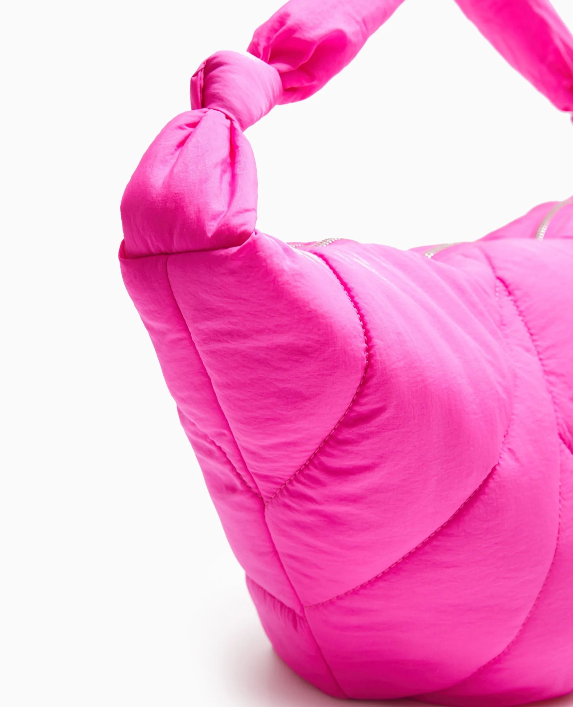 Grand Sac En Matiè;re Matelassée - Rose Fuchsia