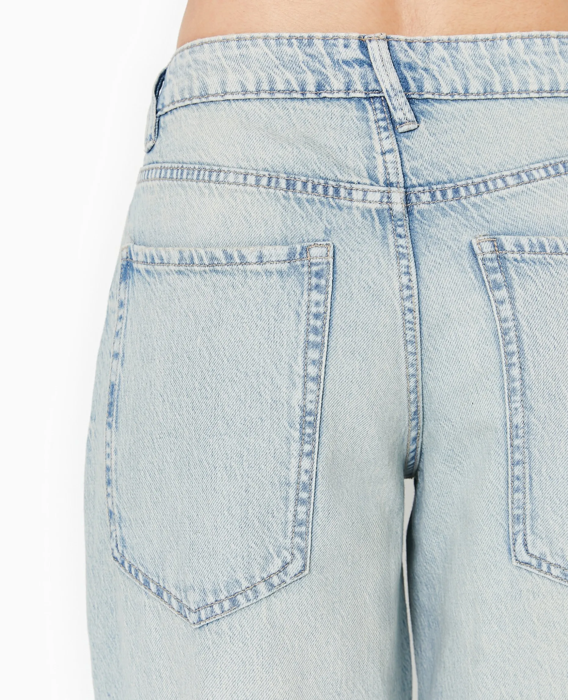 Jean Baggy Destroy Taille Regular - Jaune Ocre