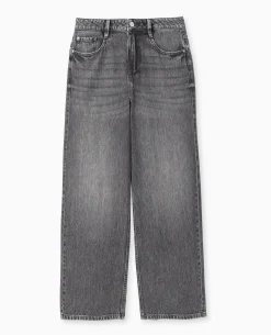 Jean Baggy Loose Taille Regular - Gris Foncé