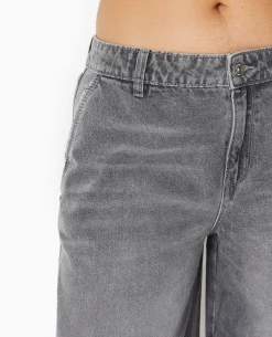 Jean Baggy Loose Taille Regular - Blanc