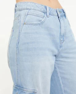 Jean Cargo Large - Bleu