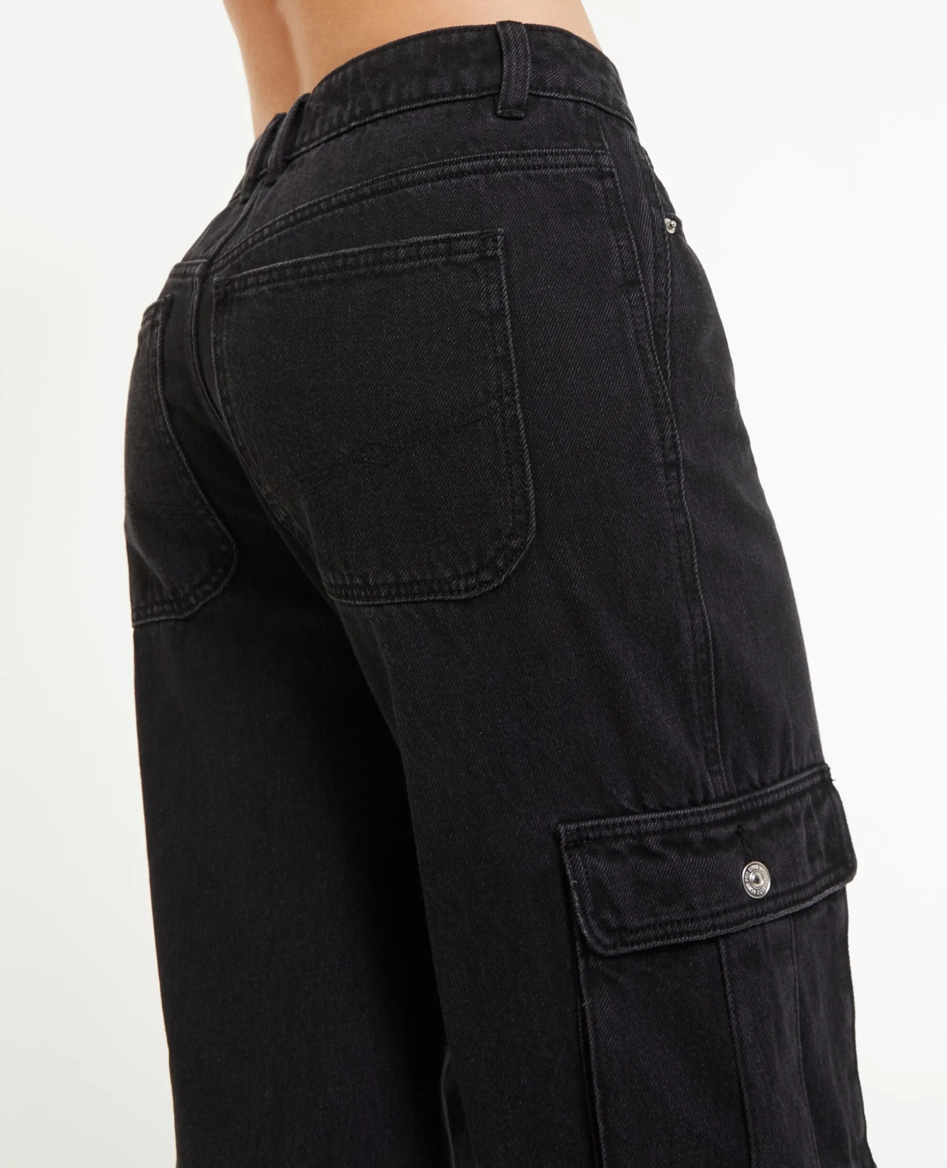 Jean Cargo Large - Noir