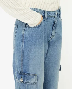 Jean Cargo Taille Standard - Bleu Clair