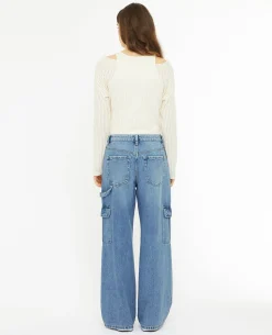 Jean Cargo Taille Standard - Bleu Clair