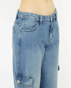Jean Cargo Taille Standard - Bleu Clair