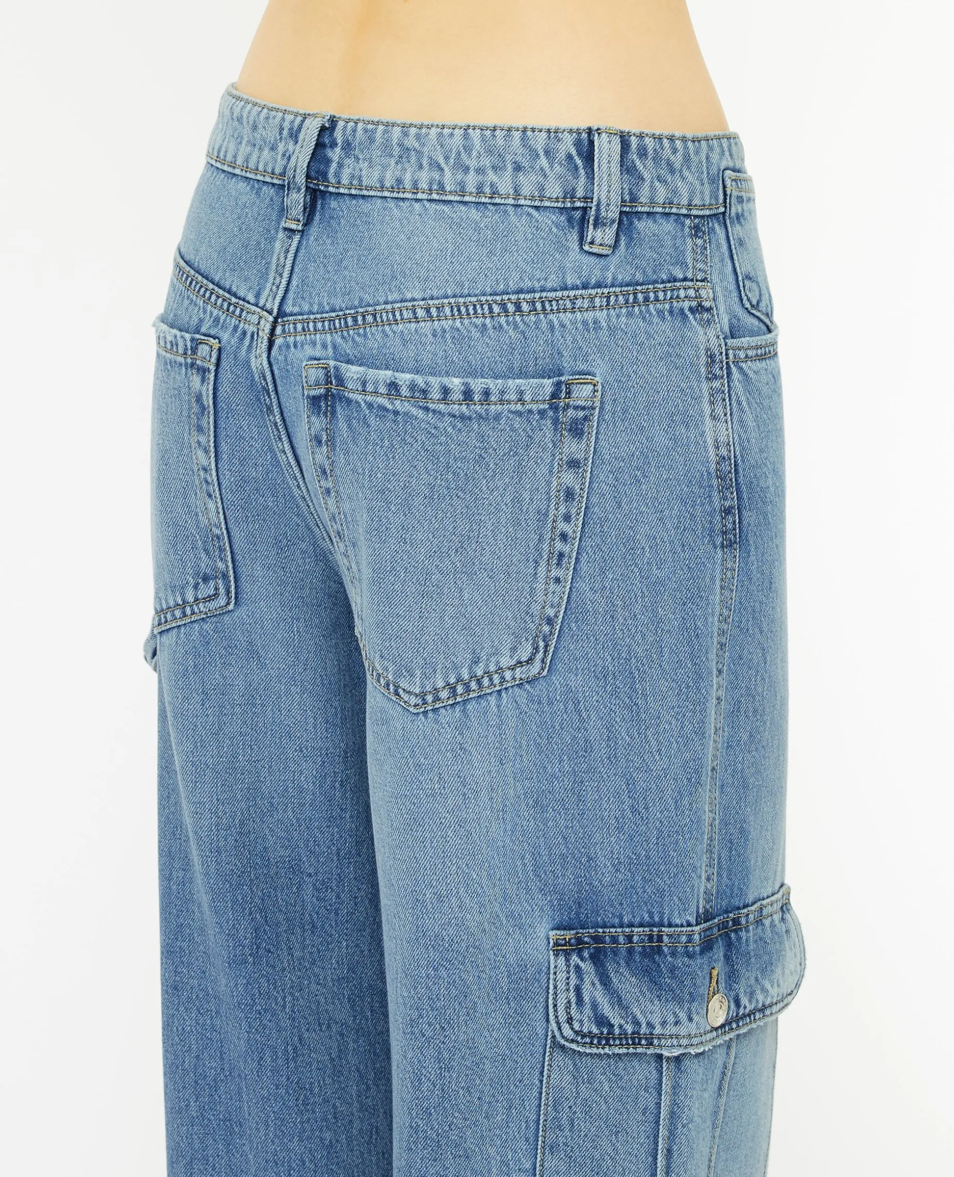 Jean Cargo Taille Standard - Bleu Clair