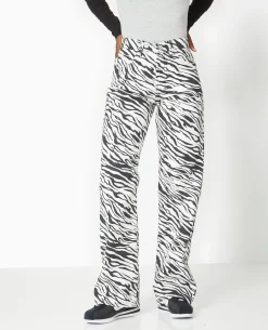 Jean Droit Motif Zè;bre - Noir