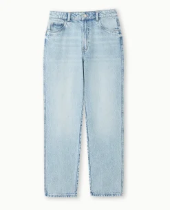 Jean Droit Taille Haute - Bleu Clair