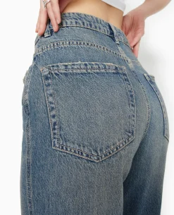 Jean Droit Taille Regular - Marron