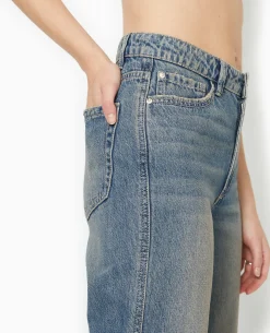 Jean Droit Taille Regular - Marron