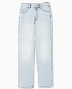 Jean Droit Taille Regular - Bleu Clair