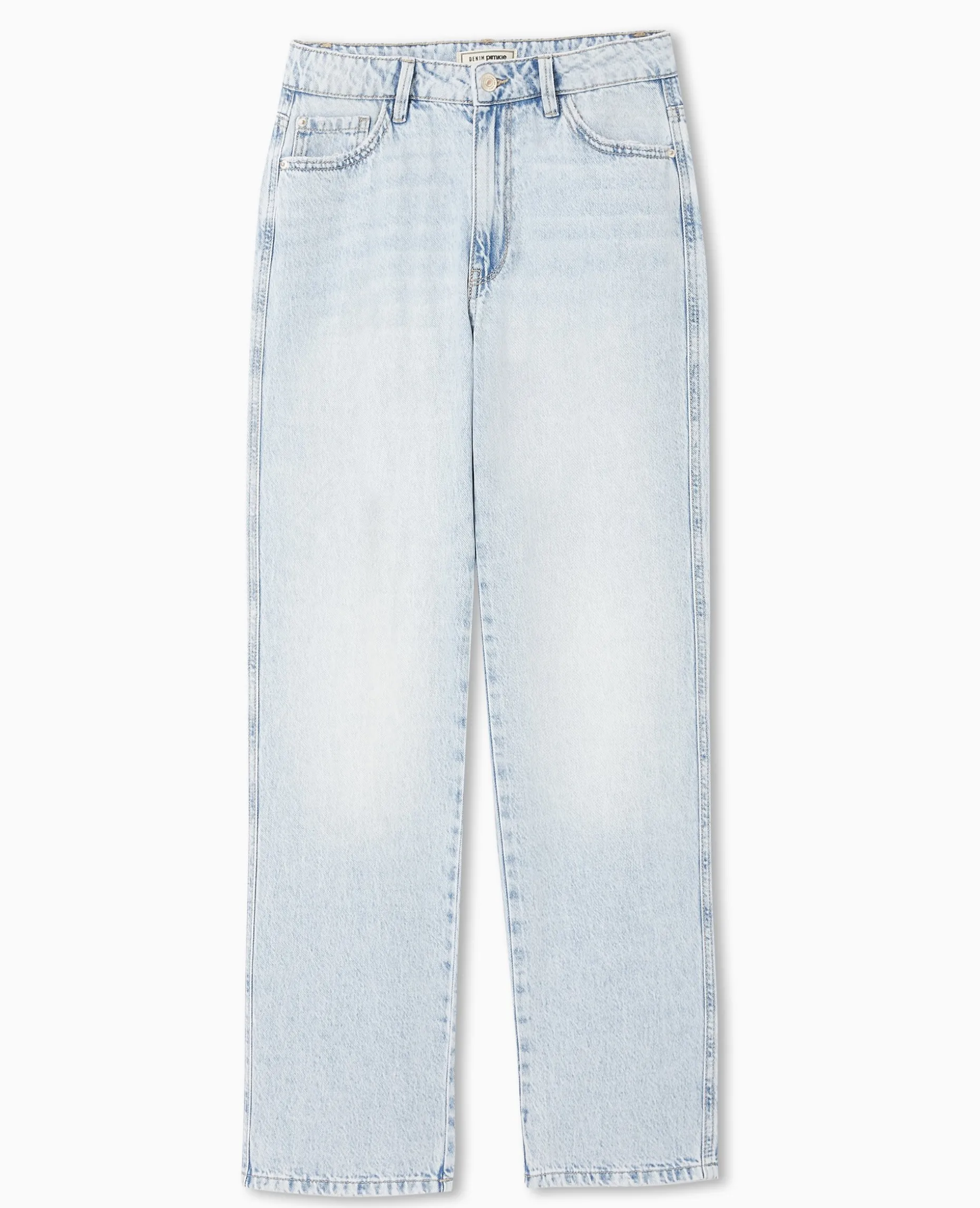 Jean Droit Taille Regular - Bleu Clair