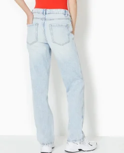 Jean Droit Taille Regular - Bleu Clair