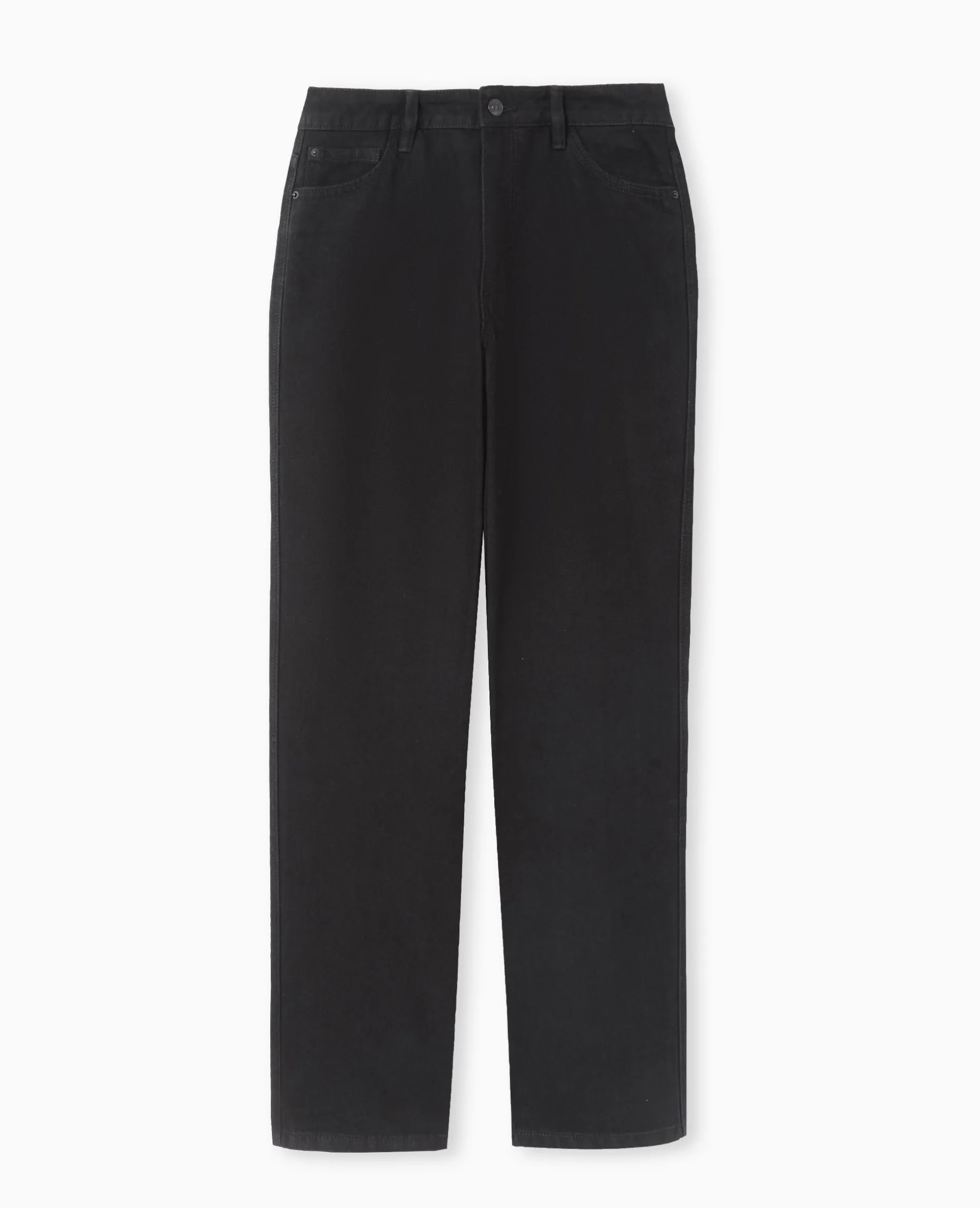 Jean Droit Taille Regular - Noir