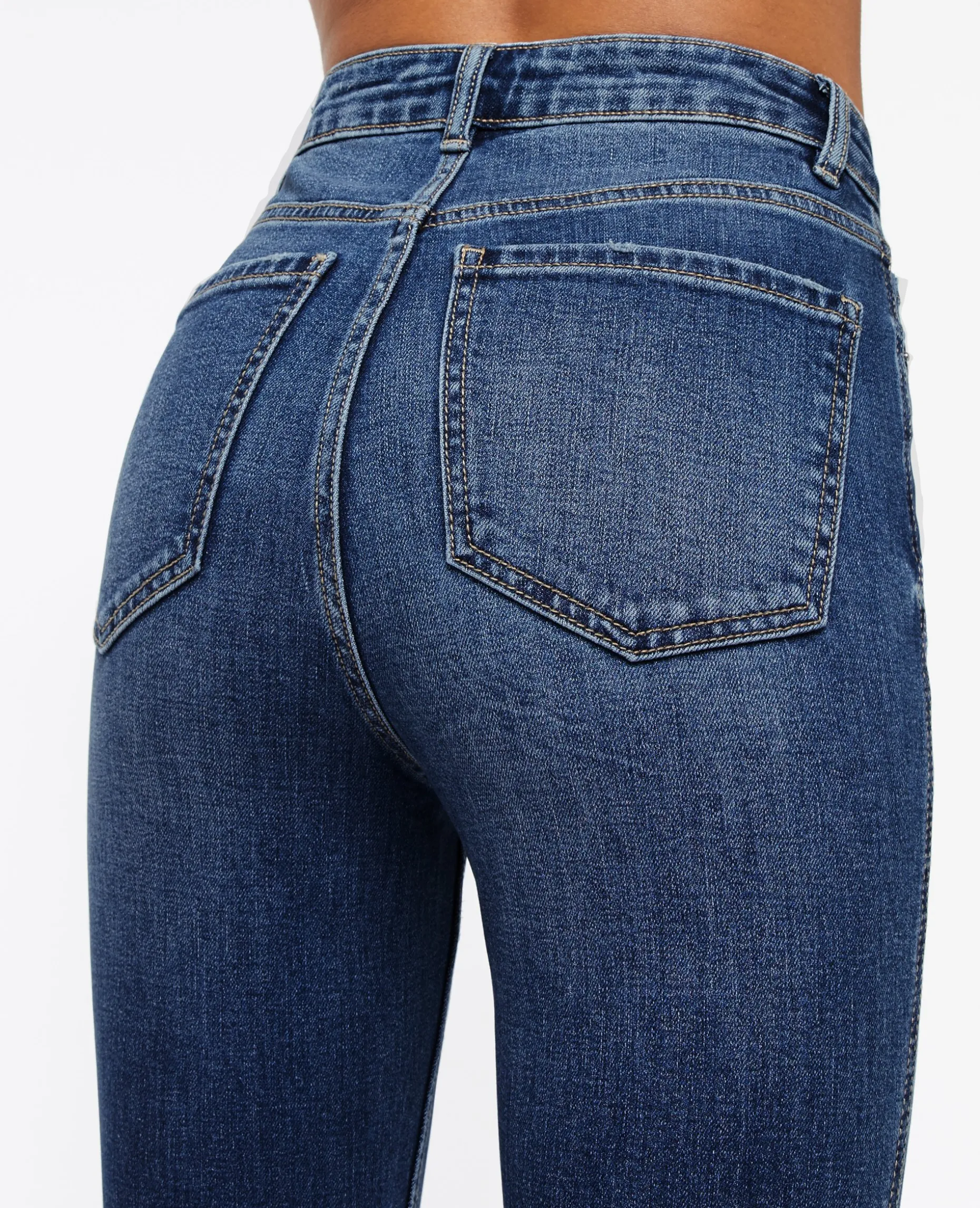 Jean Flare Taille Haute - Bleu Foncé