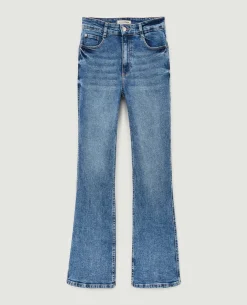 Jean Flare Taille Haute - Bleu