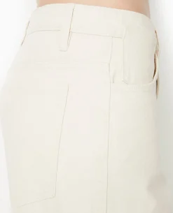 Jean Large Cargo Taille Basse - Beige