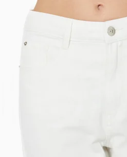 Jean Mom Taille Haute - Blanc