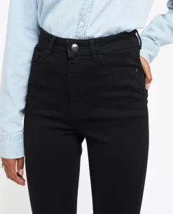 Jean Skinny Taille Haute - Noir