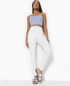 Jean Skinny Taille Haute - Blanc