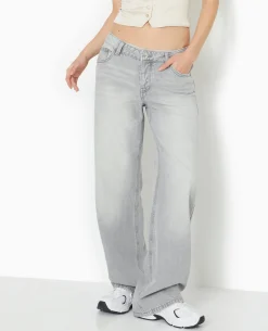 Jean Wide Taille Basse - Blanc