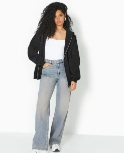 Jean Wide Taille Haute - Rose Clair