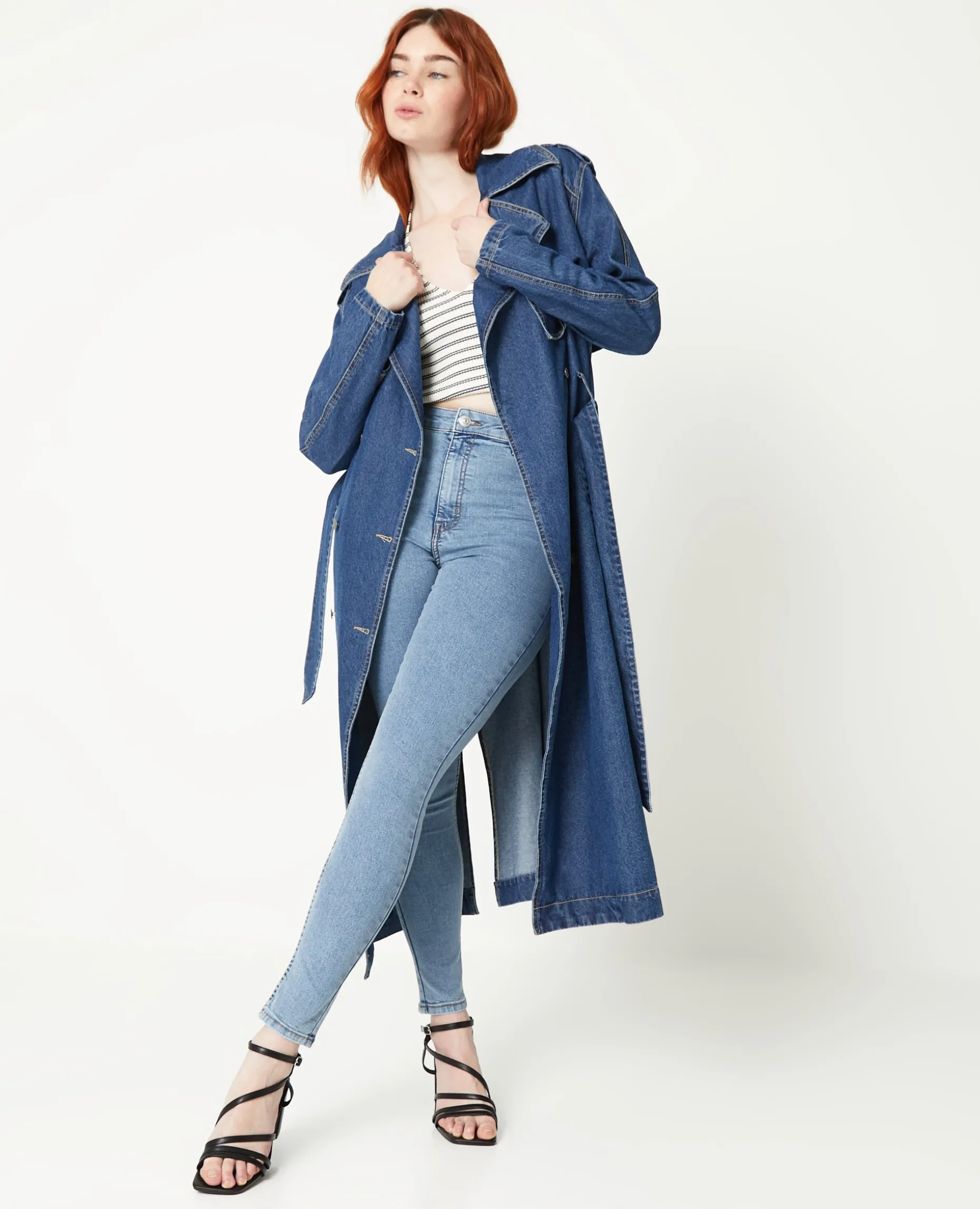 Jegging Taille Haute - Bleu