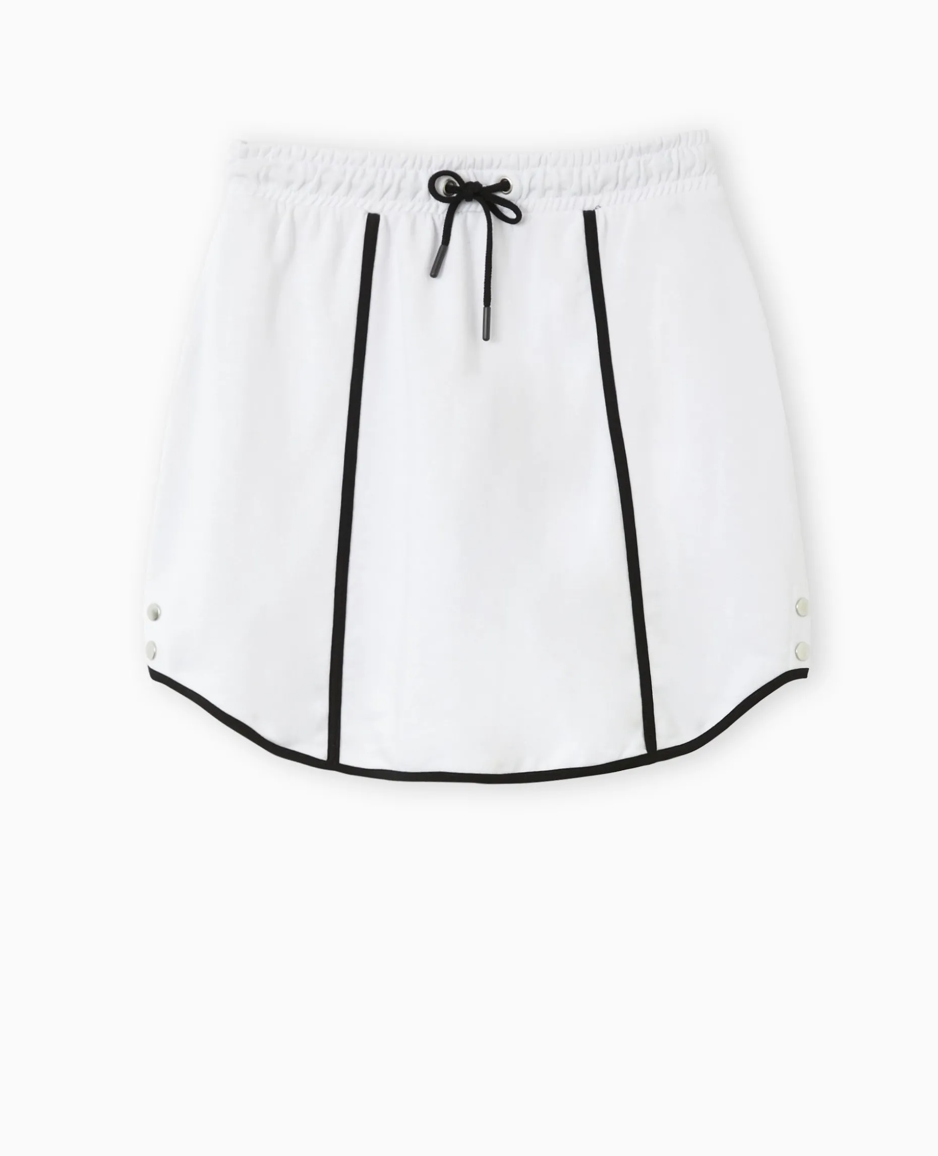 Jupe Courte En Molleton - Blanc