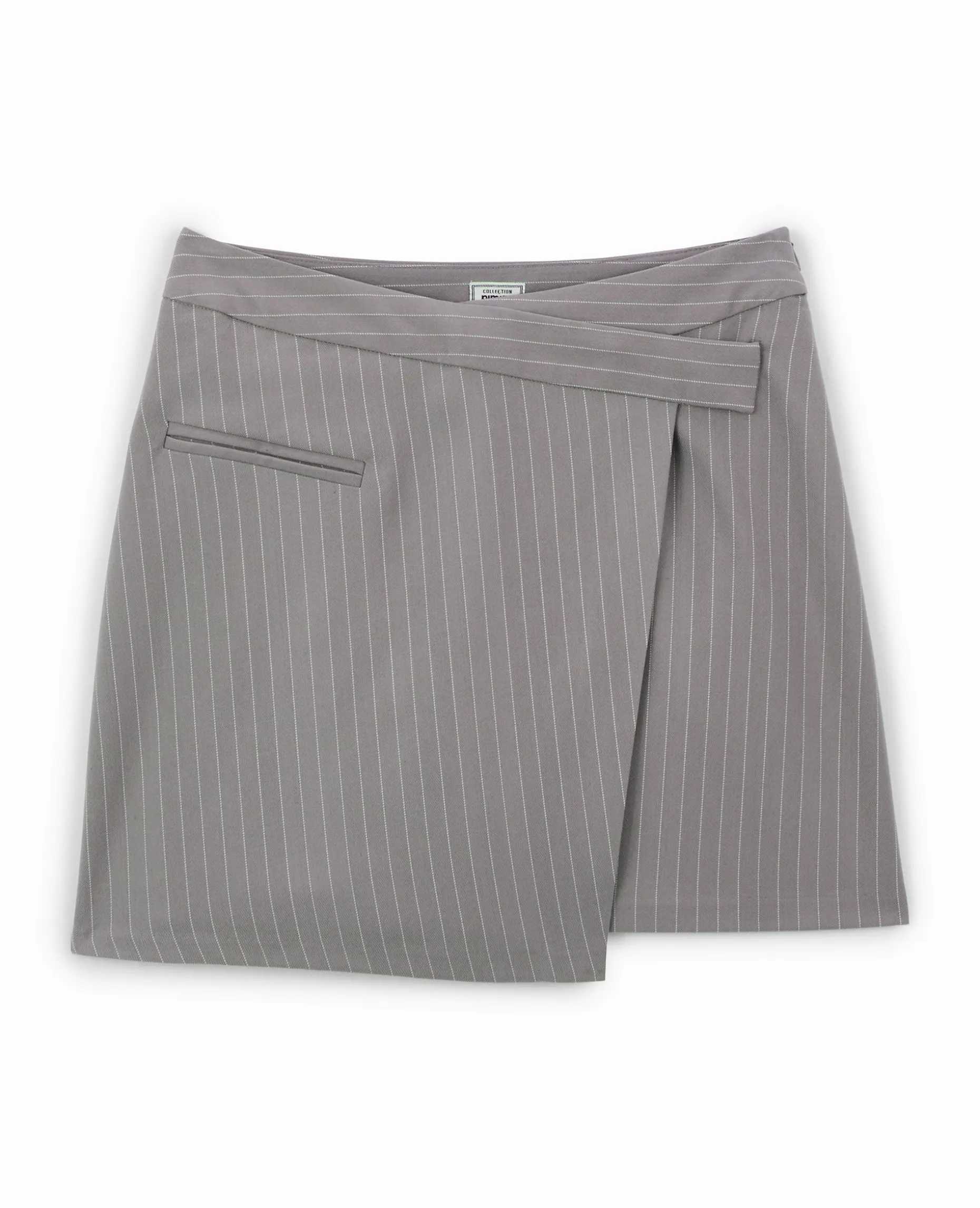 Jupe Courte Portefeuille - Gris