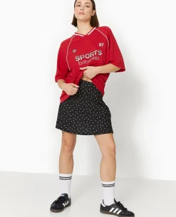 Jupe Danseuse Motif Pois - Noir