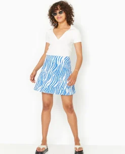 Jupe Danseuse Motif Zè;bre - Blanc