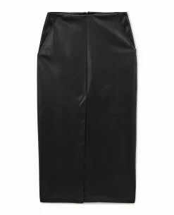Jupe Longue En Simili - Noir