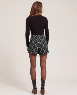 Jupe-short En Tweed - Vert
