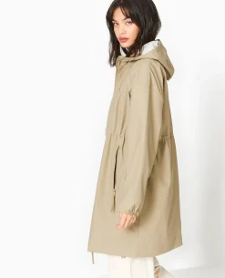 Manteau De Pluie Avec Capuche - Vert Kaki