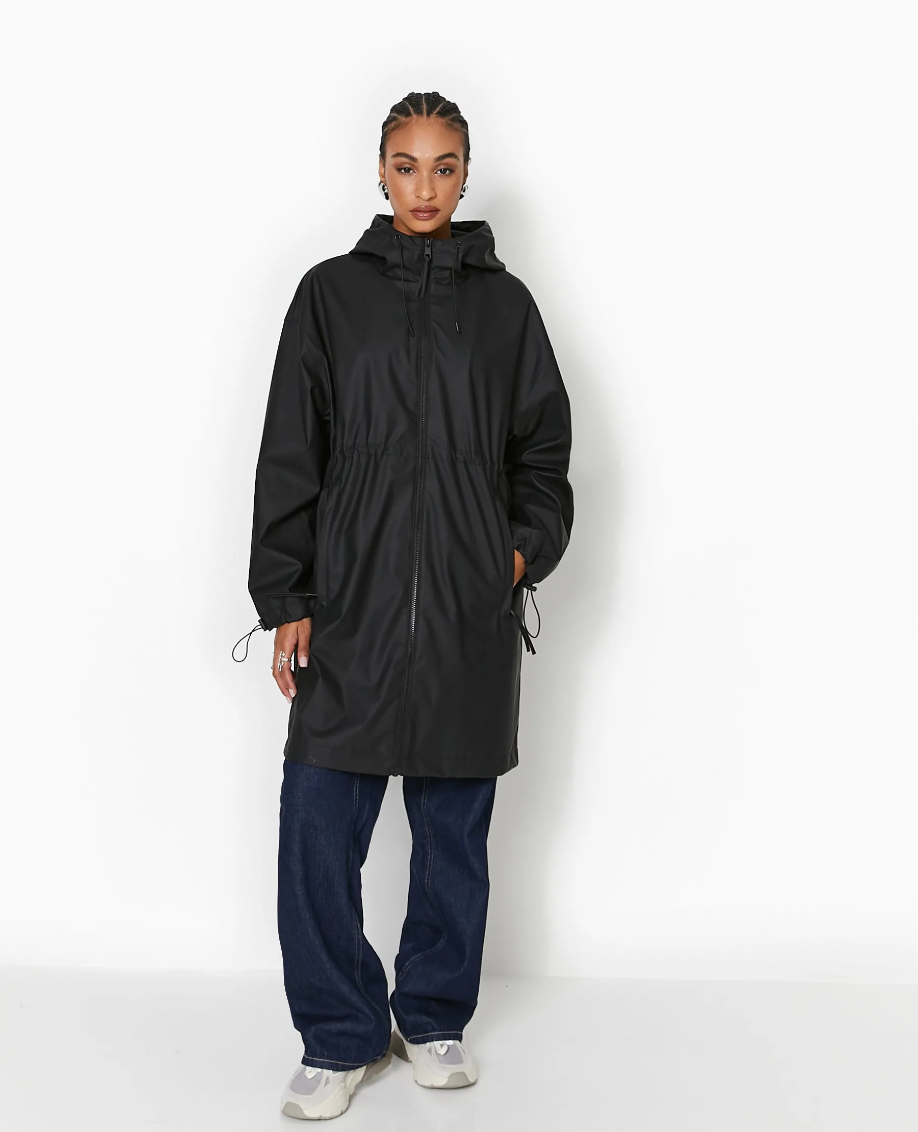 Manteau De Pluie Avec Capuche - Noir