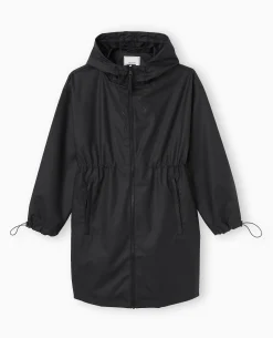 Manteau De Pluie Avec Capuche - Noir