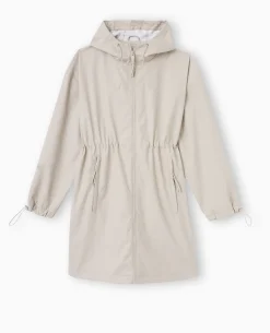 Manteau De Pluie Avec Capuche - Beige