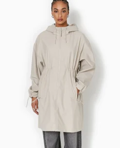Manteau De Pluie Avec Capuche - Beige