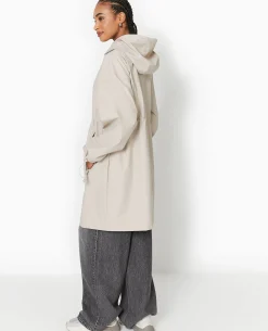 Manteau De Pluie Avec Capuche - Beige