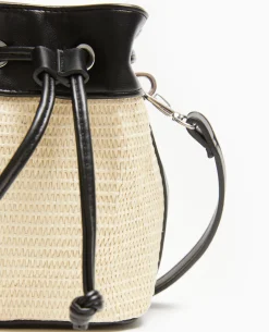Mini Sac Seau Bi-matiè;re - Beige