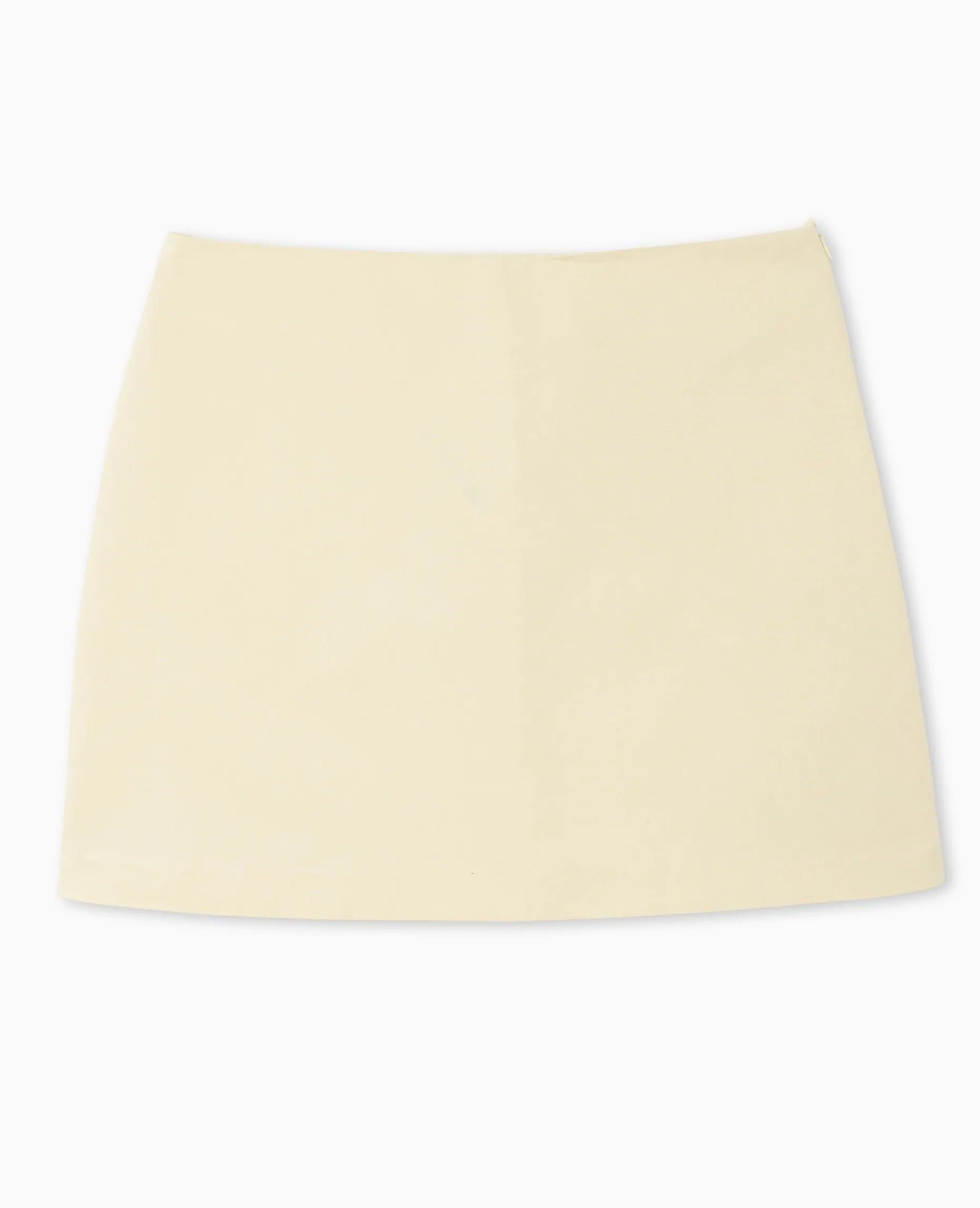 Mini-jupe Taille Basse - Beige