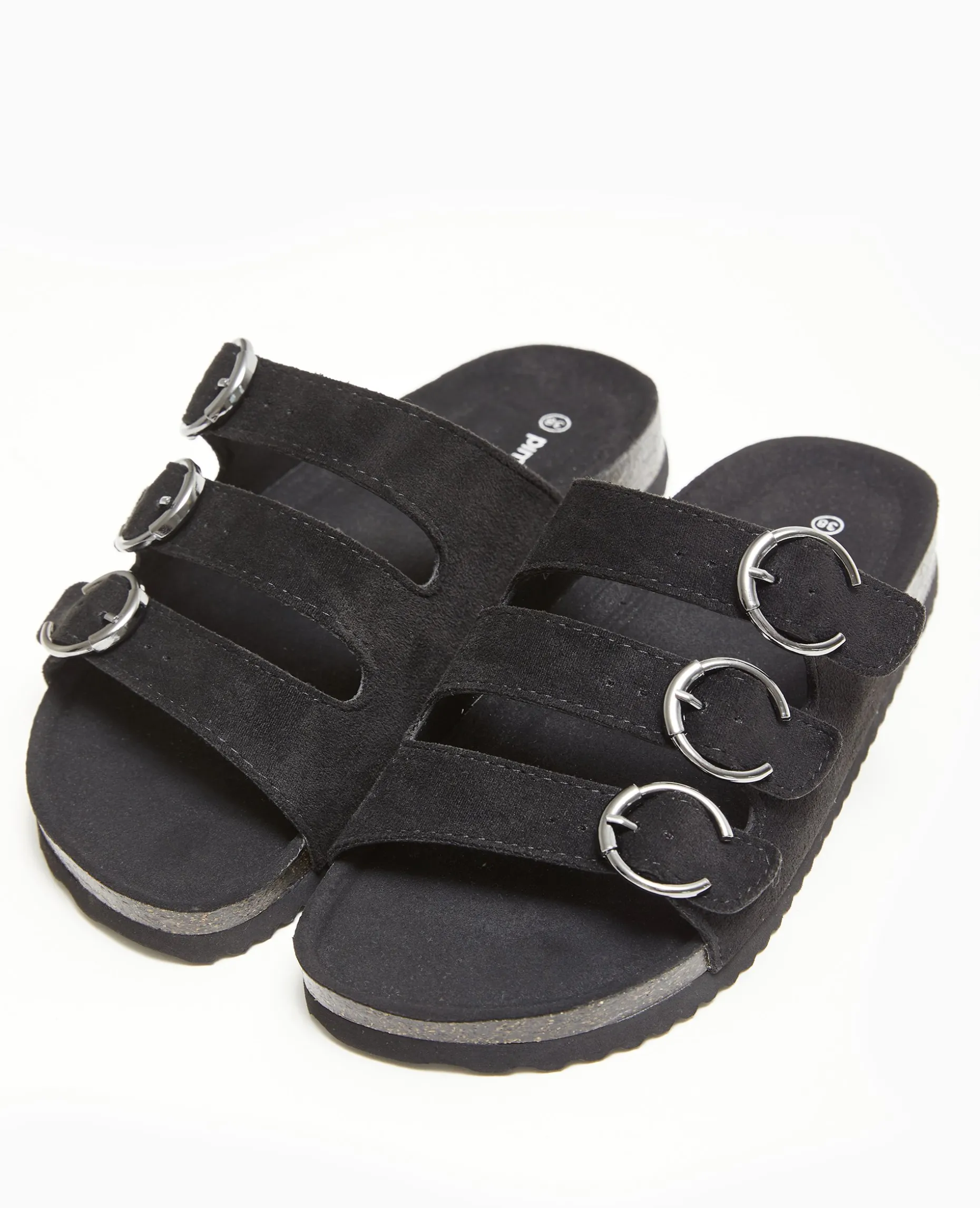 Mules 3 Brides - Noir