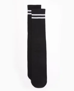 Paire De Chaussettes Avec Bandes Lurex - Noir