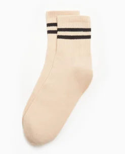Paire De Chaussettes Avec Bandes - Noir