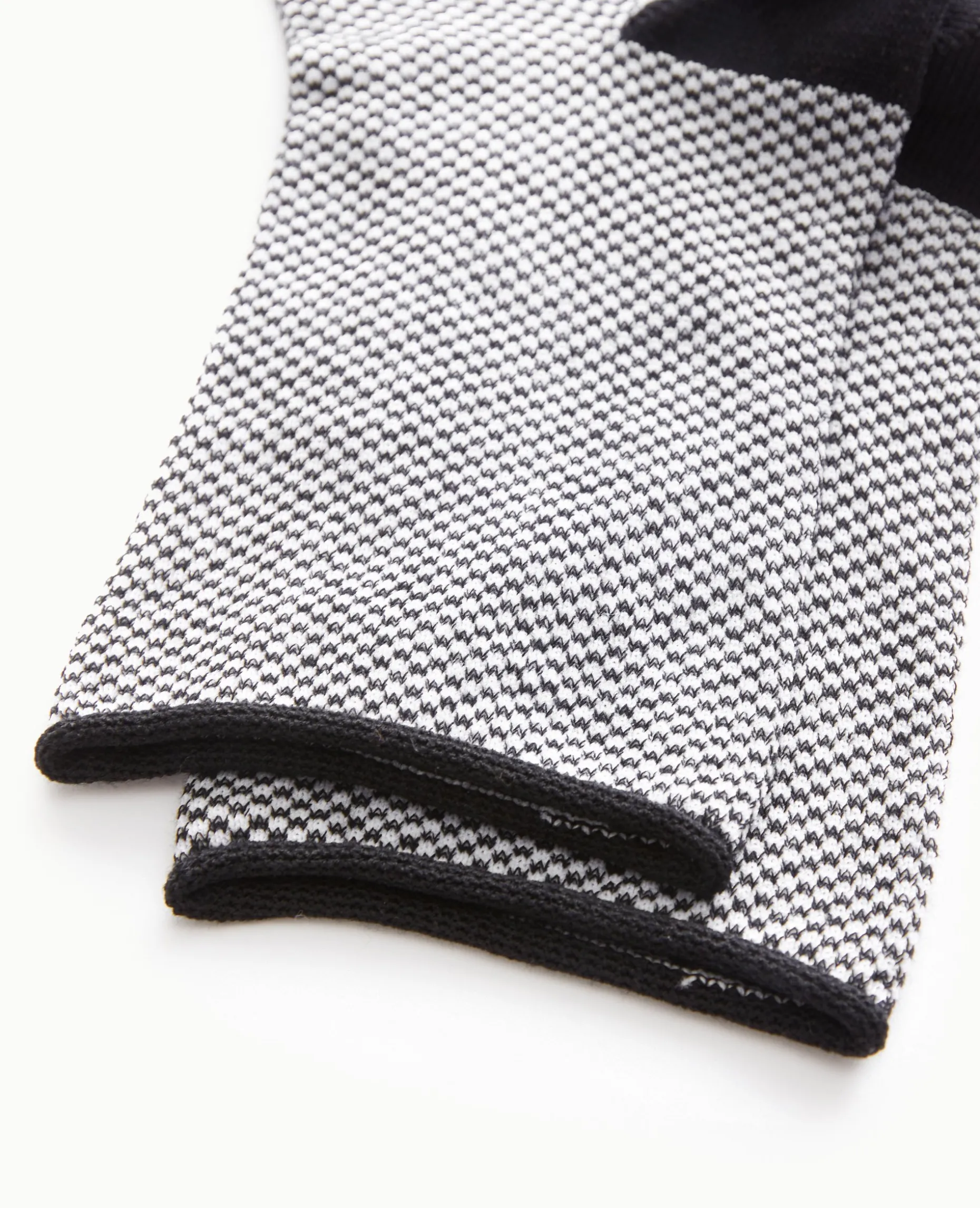 Paire De Chaussettes Mini-damiers - Noir