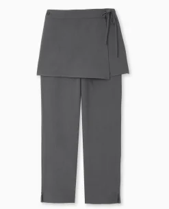 Pantalon 2 En 1 Avec Jupe Amovible - Gris Foncé