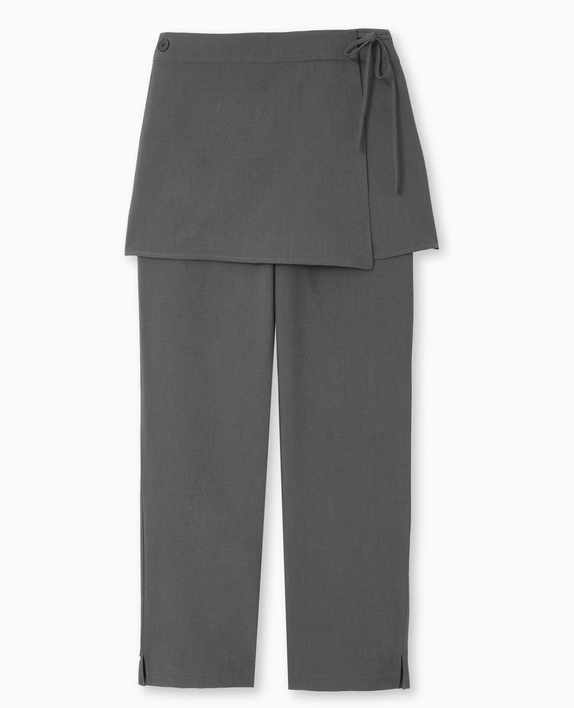 Pantalon 2 En 1 Avec Jupe Amovible - Gris Foncé