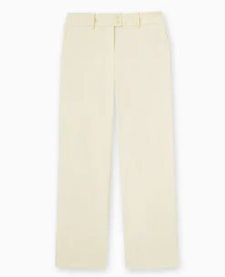Pantalon Droit Taille Basse - Beige