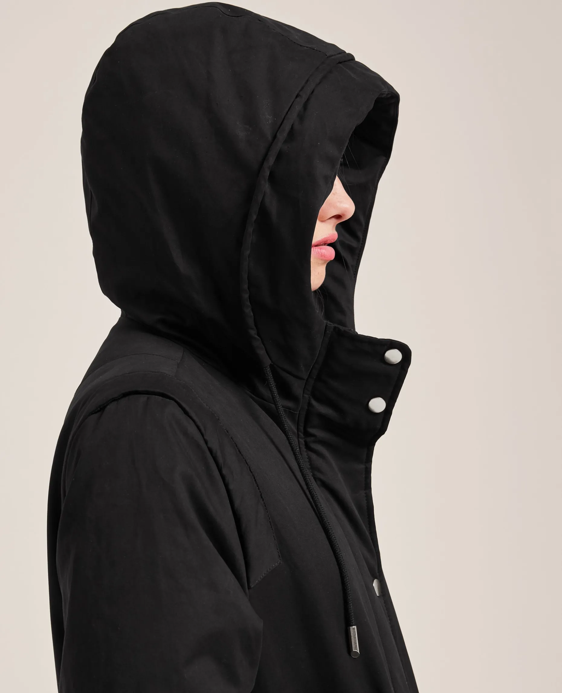 Parka Avec Doublure Fourrure - Noir
