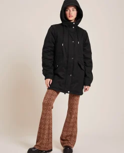 Parka Avec Doublure Fourrure - Noir